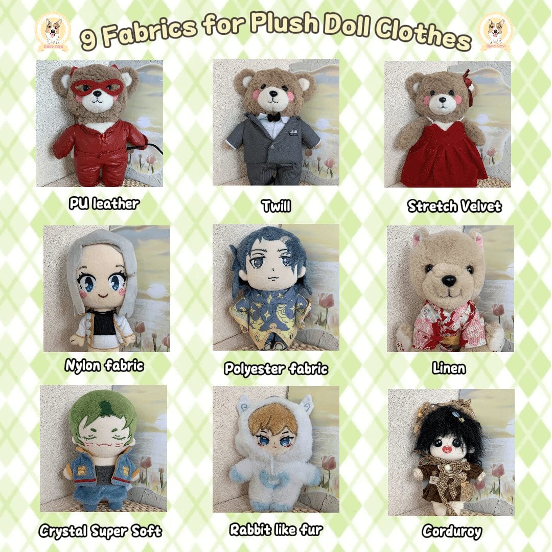 Plush Dolls' Fashion Revolution: 9 Fabrics for Creating Stunning Outfits